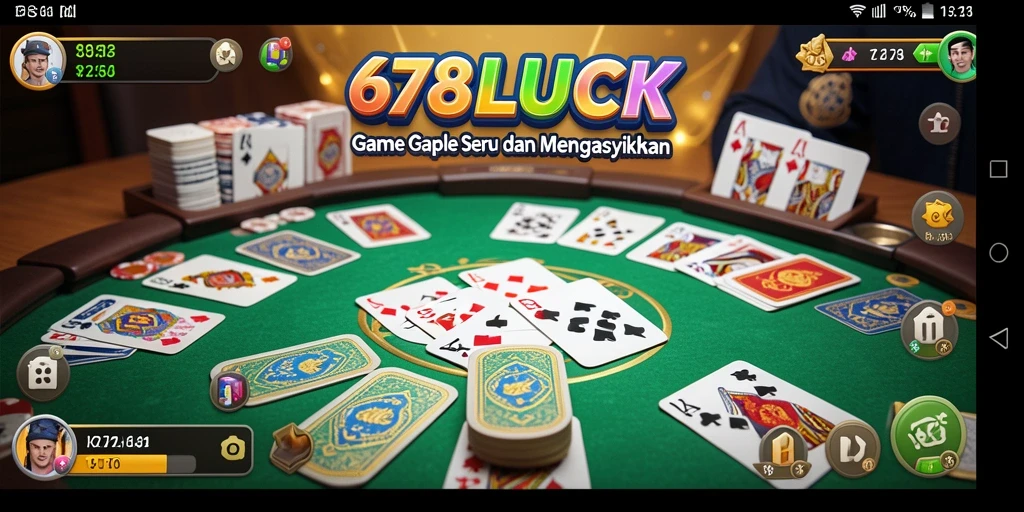 Screenshot gameplay 678LUCK menunjukkan serunya bermain Gaple.