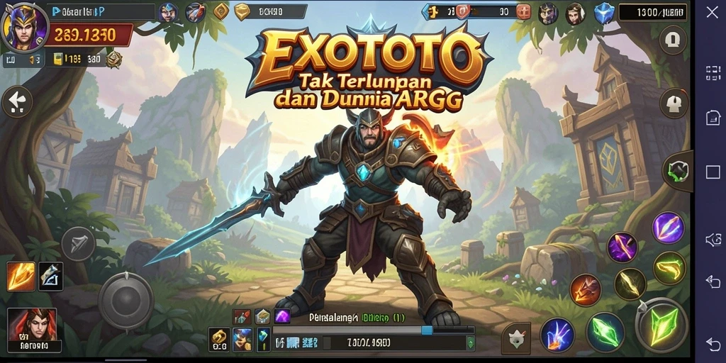Tampilan gameplay seru dalam dunia ARPG yang menawan.