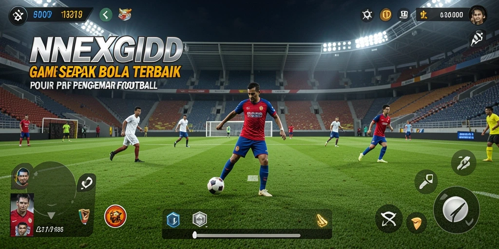 Tampilan mendebarkan dari pertandingan sepak bola di NEXGID.