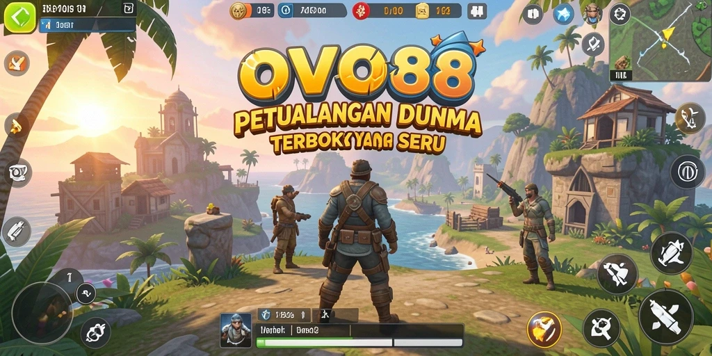Tangkapan layar OVO88 menunjukkan eksplorasi dunia terbuka yang imersif.