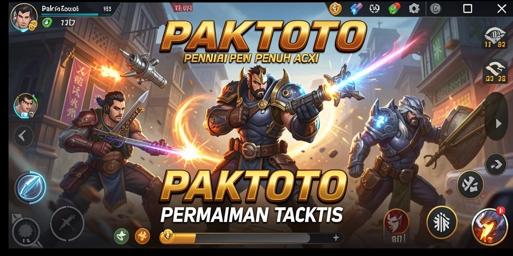 Gameplay seru PAKTOTO dengan aksi pertempuran intens.