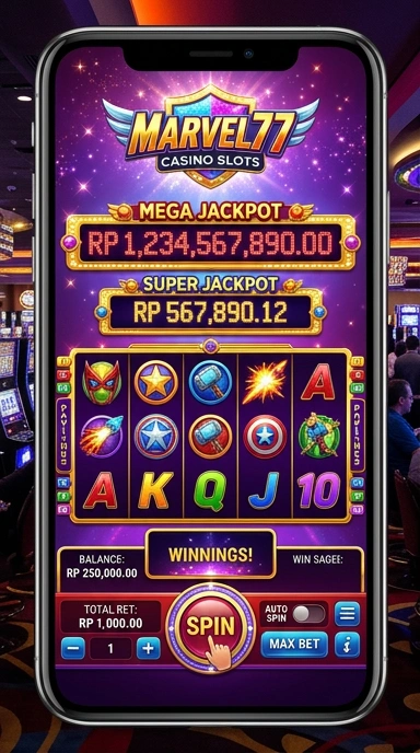 Tampilan antarmuka aplikasi marvrl77 yang user-friendly.